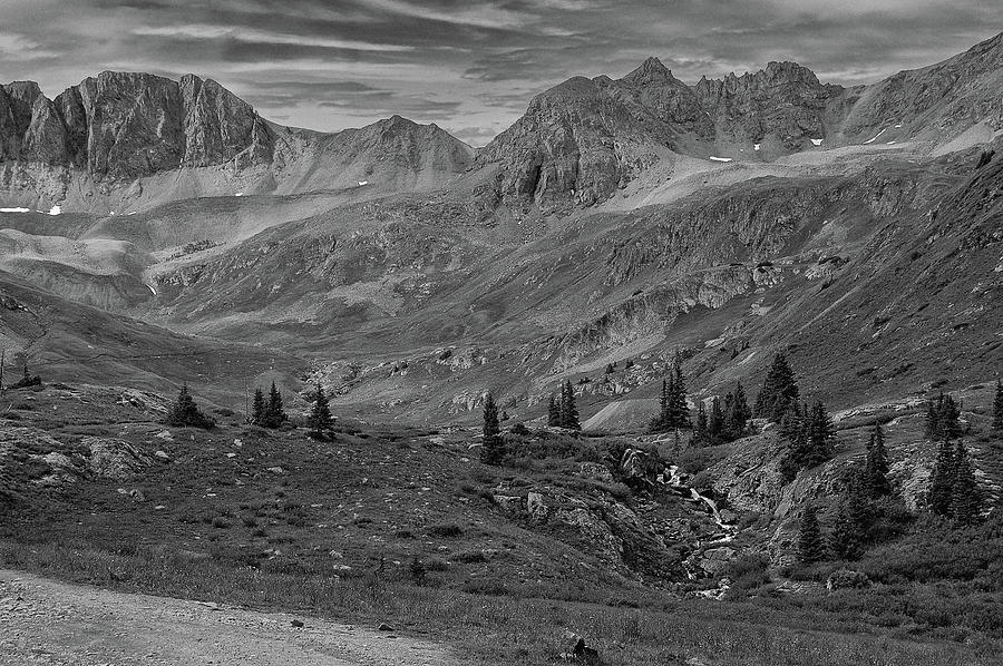 Rocky Mountain High Black and White Photograph by Steve Templeton
