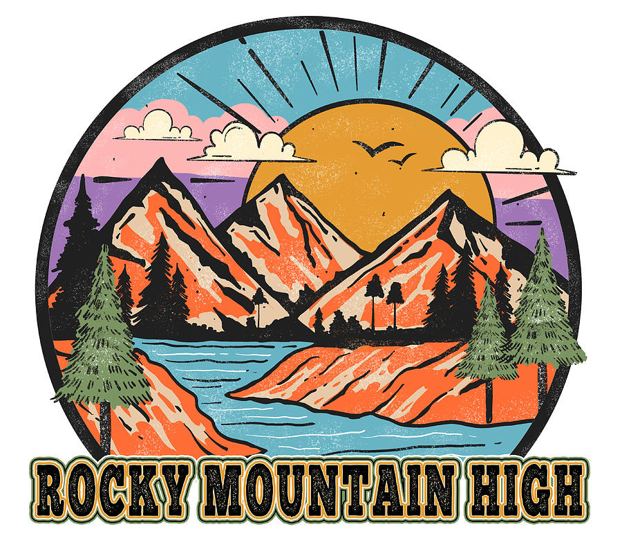 Rocky Mountain High Digital Art by Devina Browning Fine Art America