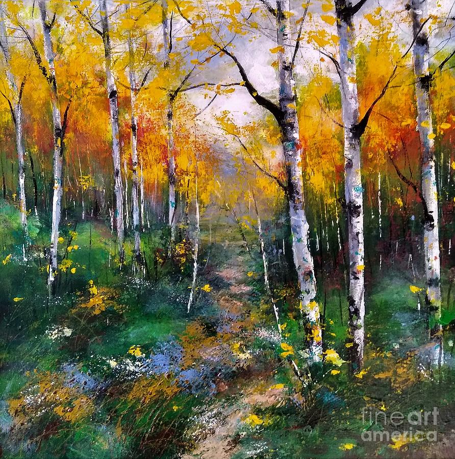 Rocky Mountain National Park Painting - Rocky Mountain National Park - Nature Connection by Diane Splinter