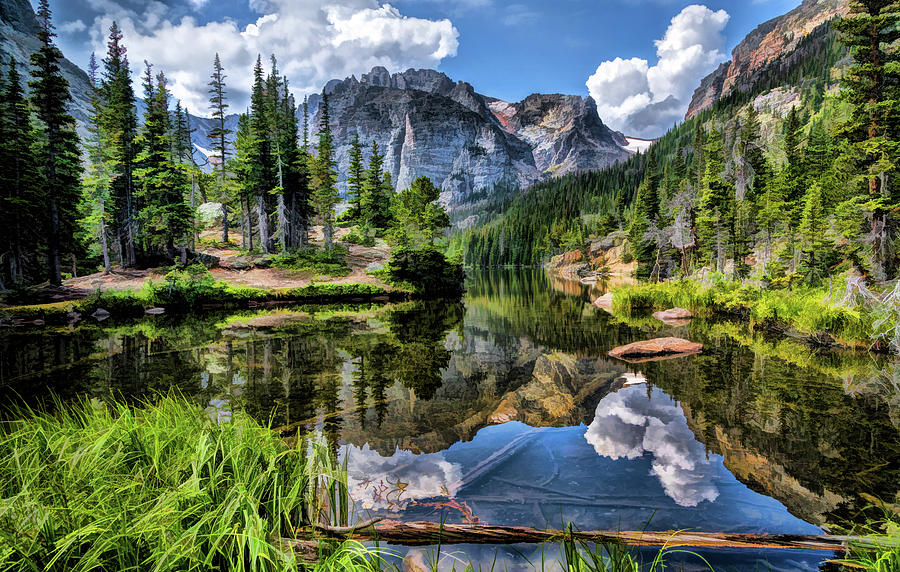 Rocky Mountain National Park The Loch Painting by Christopher Arndt