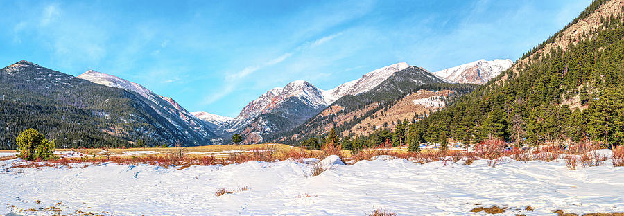 Rocky Mountain National Park Winter Panorama Photograph by Douglas Wielfaert