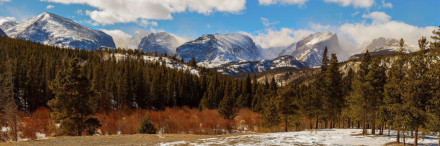 Rocky Mountain Panoramic View Bear Lake Rd Photograph