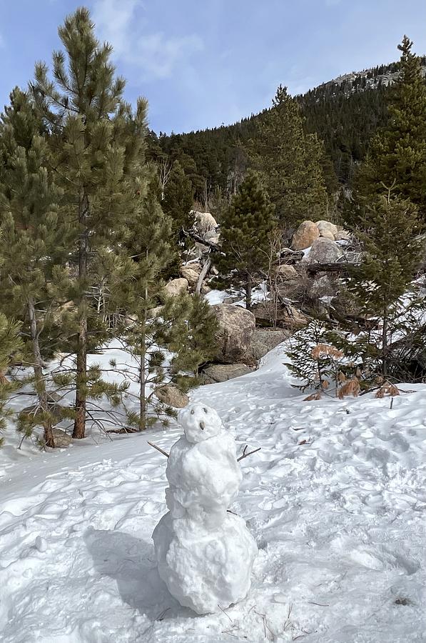 Rocky Mountain Snowman Photograph by Christy Pooschke