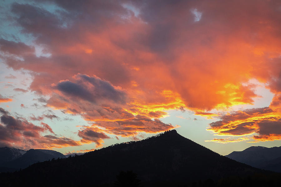 Rocky Mountain Sunset Photograph by Steven Bateson