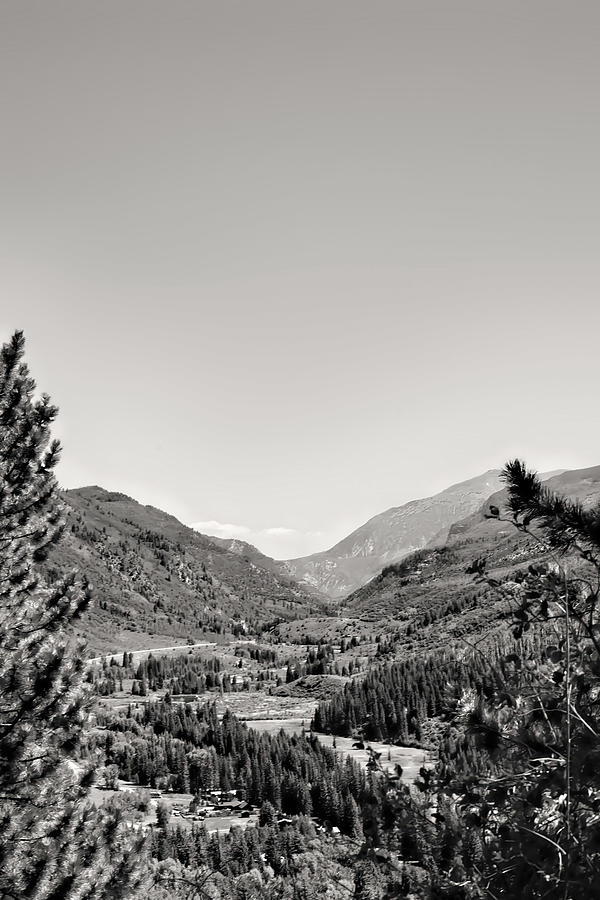 Rocky Mountains CO BW Photograph by Cathy Anderson