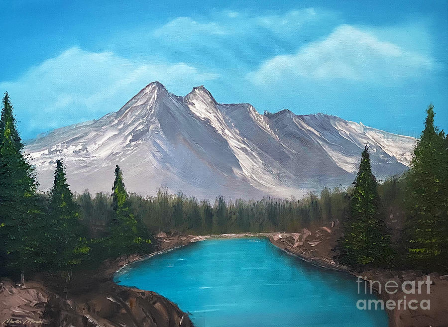 Rocky Mountains Painting by Marty's Royal Art