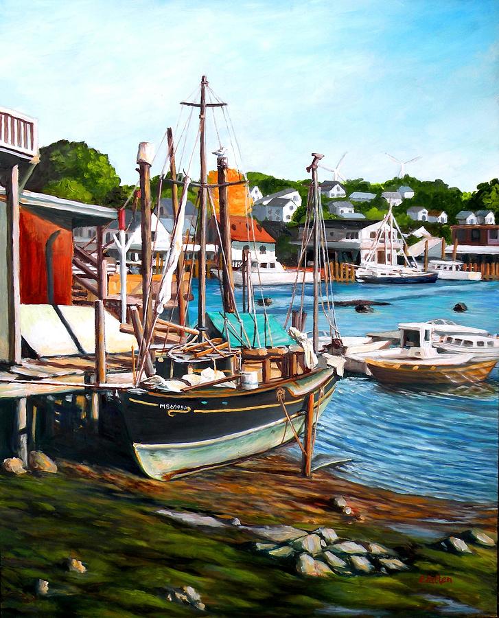 Rocky Neck, October Painting by Eileen Patten Oliver