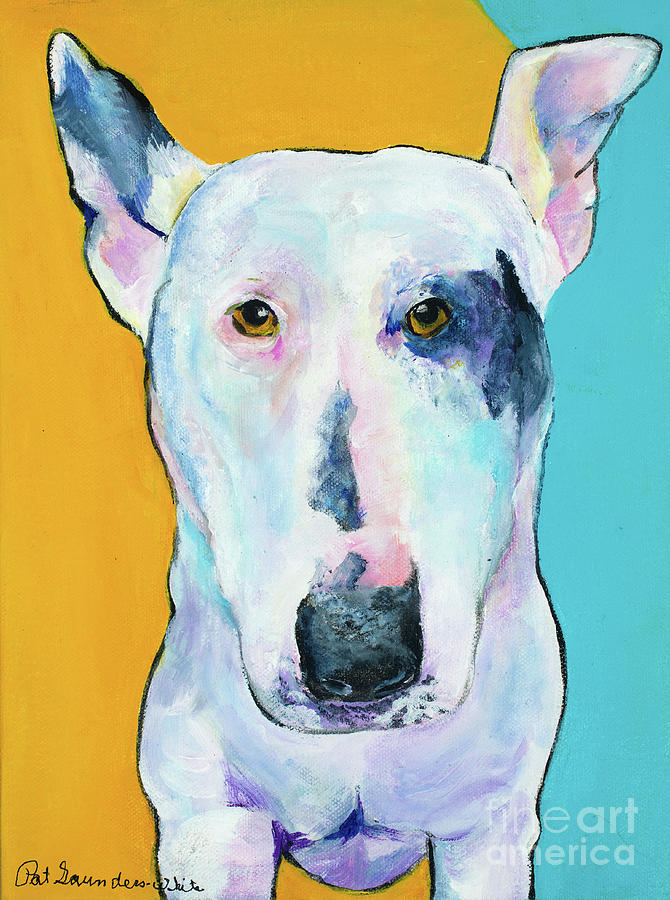 Working Dogs Painting - Rocky by Pat Saunders-White