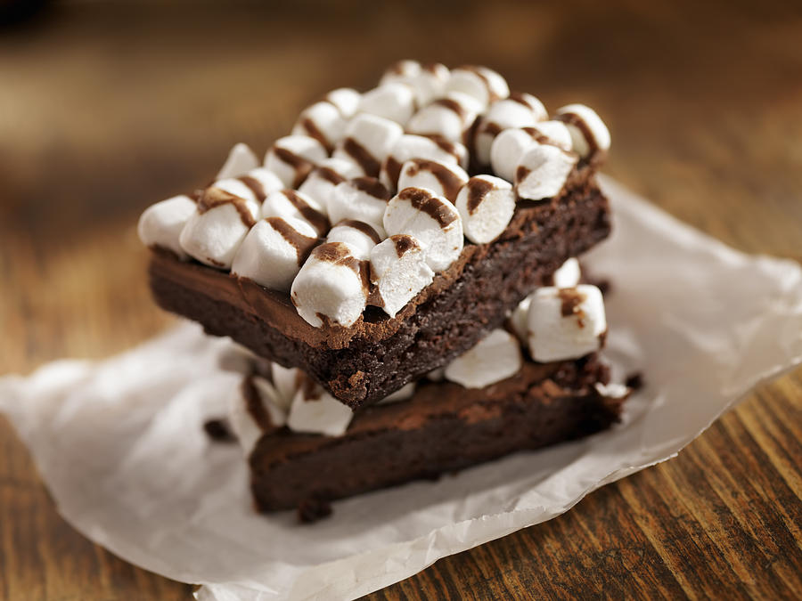 Rocky Road Brownies Photograph by LauriPatterson