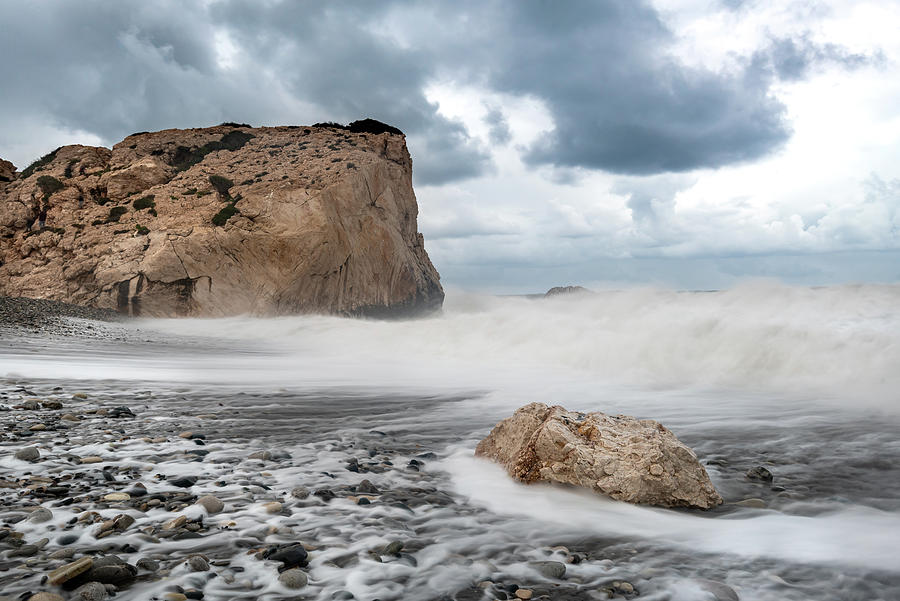Rocky Seascape during Storm Photograph by Michalakis Ppalis