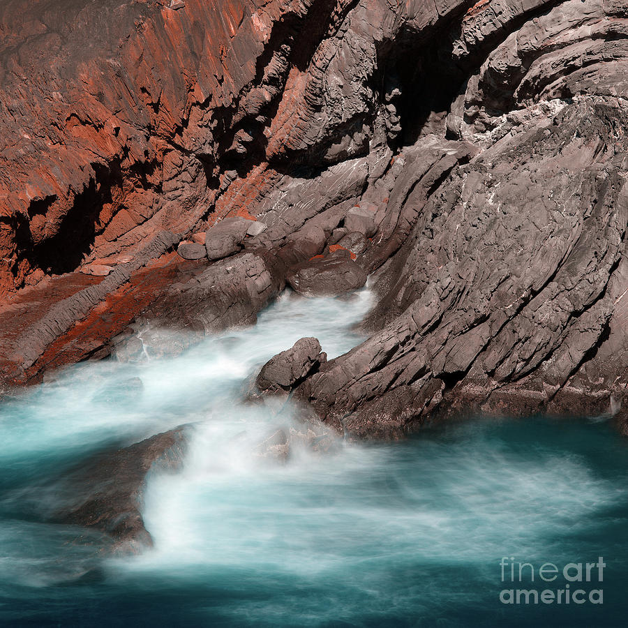 Rocky Shoreline Photograph by Russell Brown