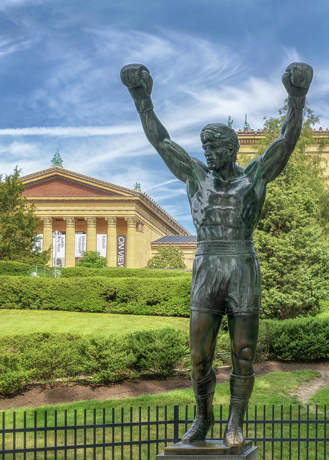 Rocky Statue - Philadelphia Museum of Art Photograph by Susan Rissi Tregoning