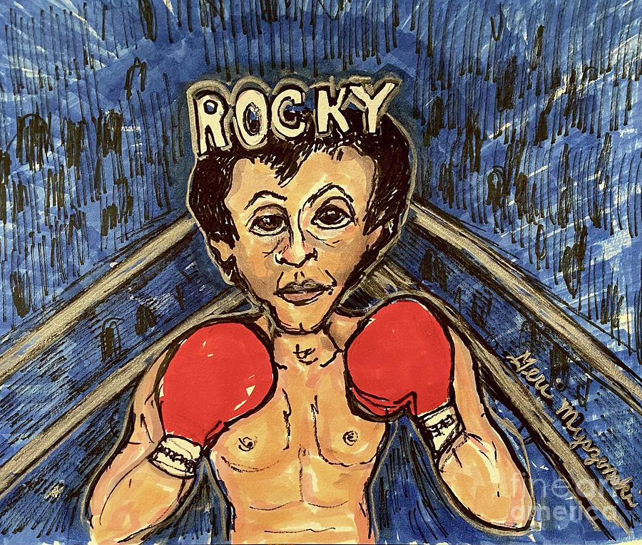 Rocky Sylvester Stallone Mixed Media