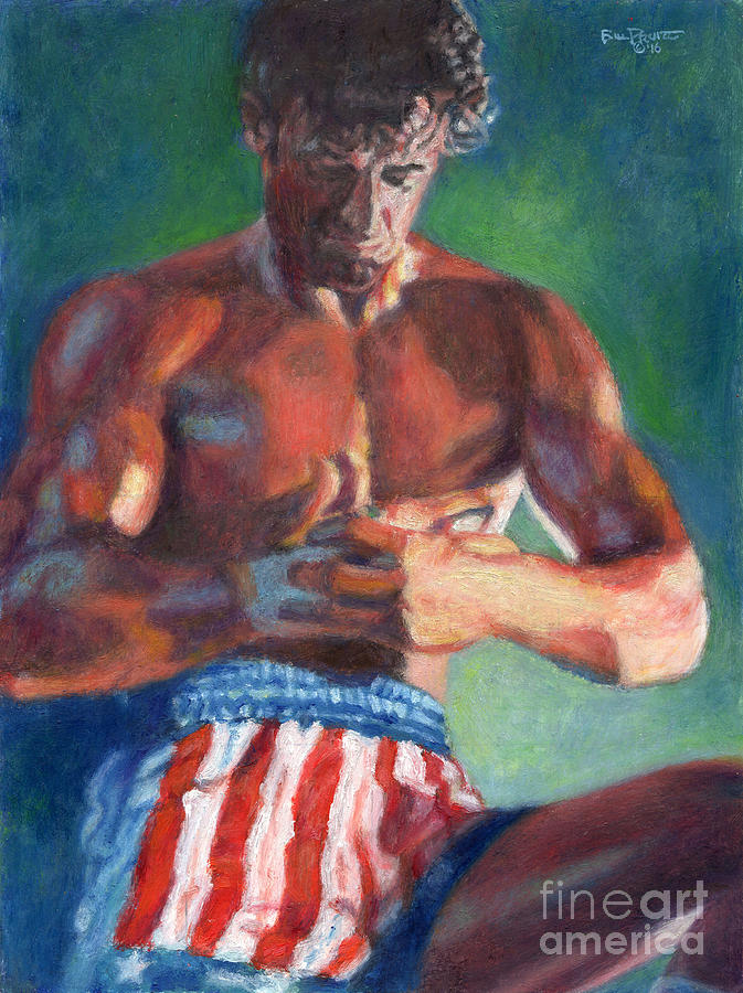 Rocky Taping Up Painting by Bill Pruitt - Fine Art America