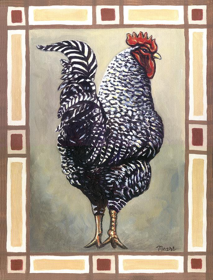 Rooster Painting - Rocky the Rooster by Linda Mears