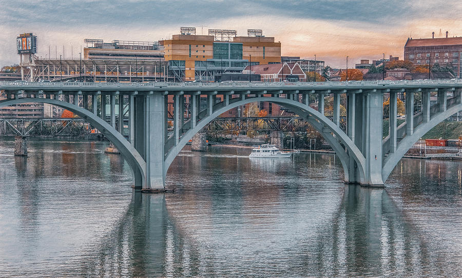 Rocky Top on the River Photograph by Marcy Wielfaert