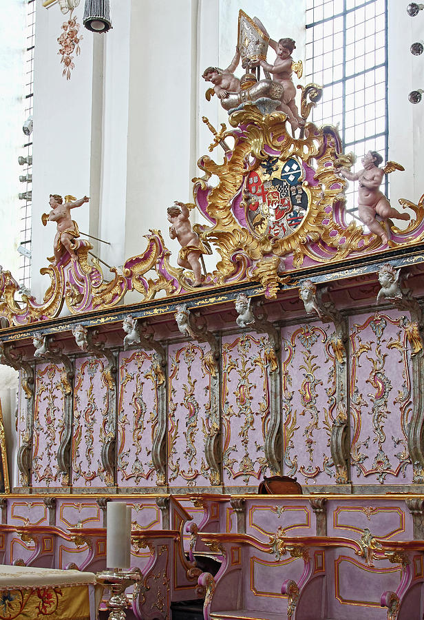 Rococo Choir Seats Photograph by Sally Weigand