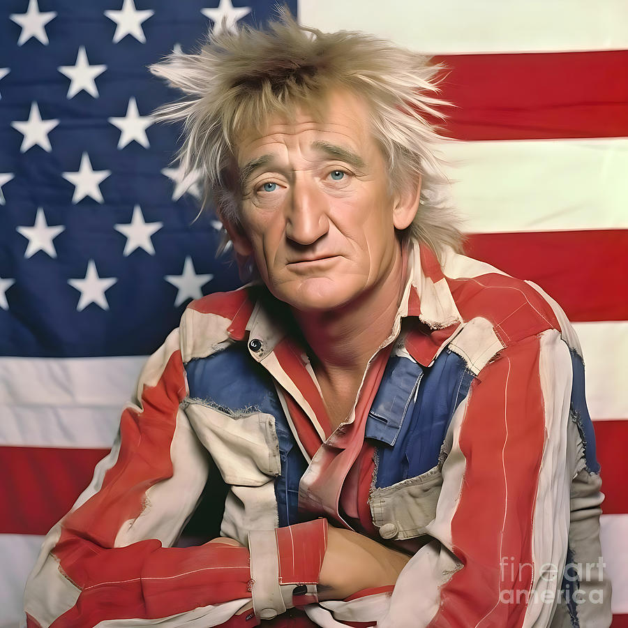 Rod Stewart Digital Art by Mark Ashkenazi - Fine Art America