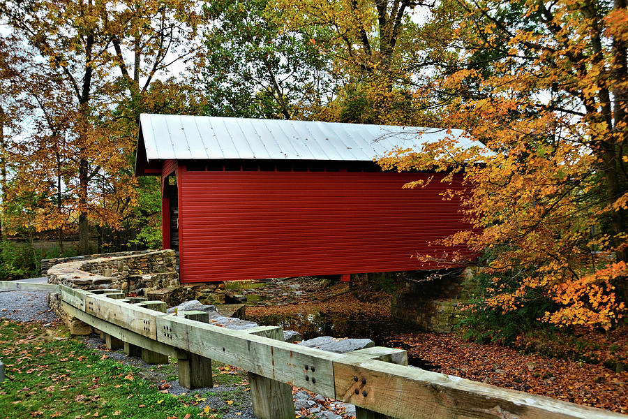 Roddy Road Covered Bridge Photograph by Ben Prepelka