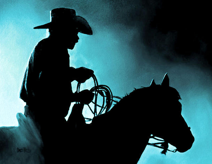 Rodeo Blues Painting by Barry BLAKE