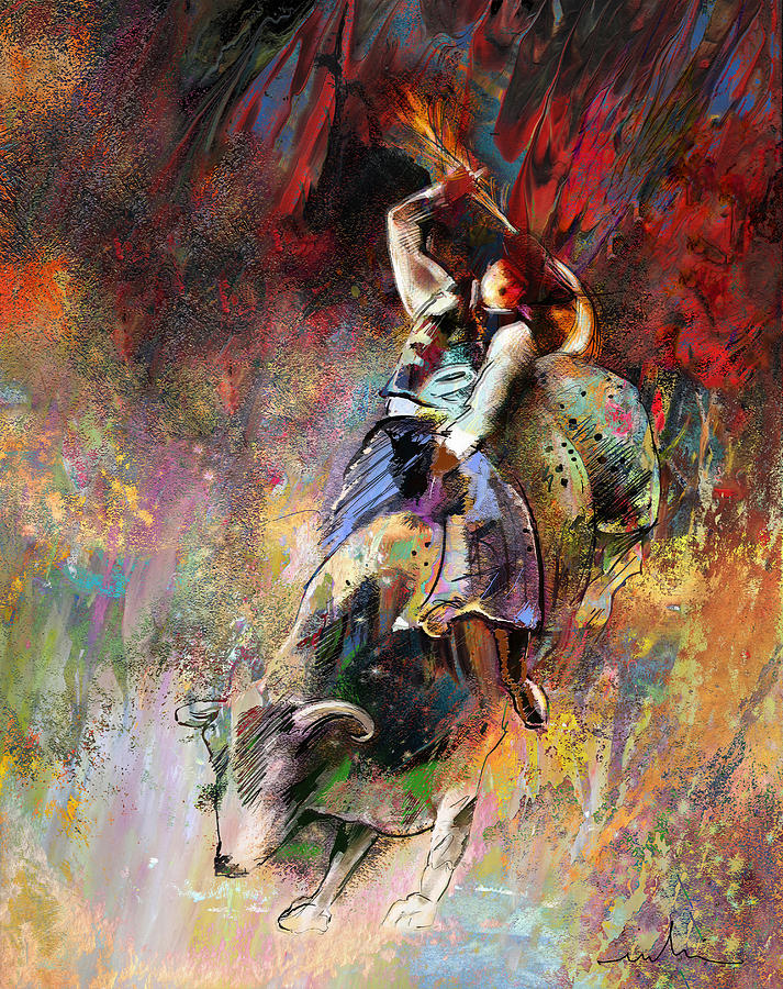 Rodeo Dream Painting by Miki De Goodaboom