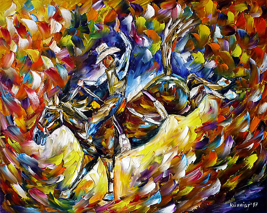 Rodeo II Painting by Mirek Kuzniar