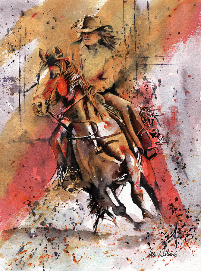 Rodeo Painting by Peter Williams