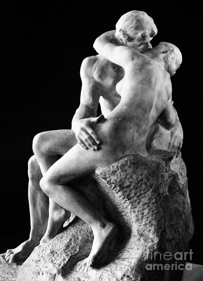 Rodin -  The Kiss, 1886 Photograph by Granger