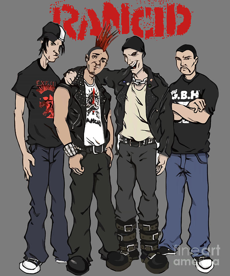 rodok Rancid band kangelan Classic Digital Art by Deriyah Vasquez | Pixels