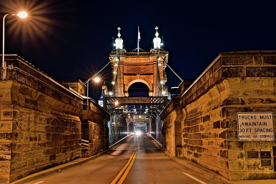 Roebling On Labor Day Night Photograph