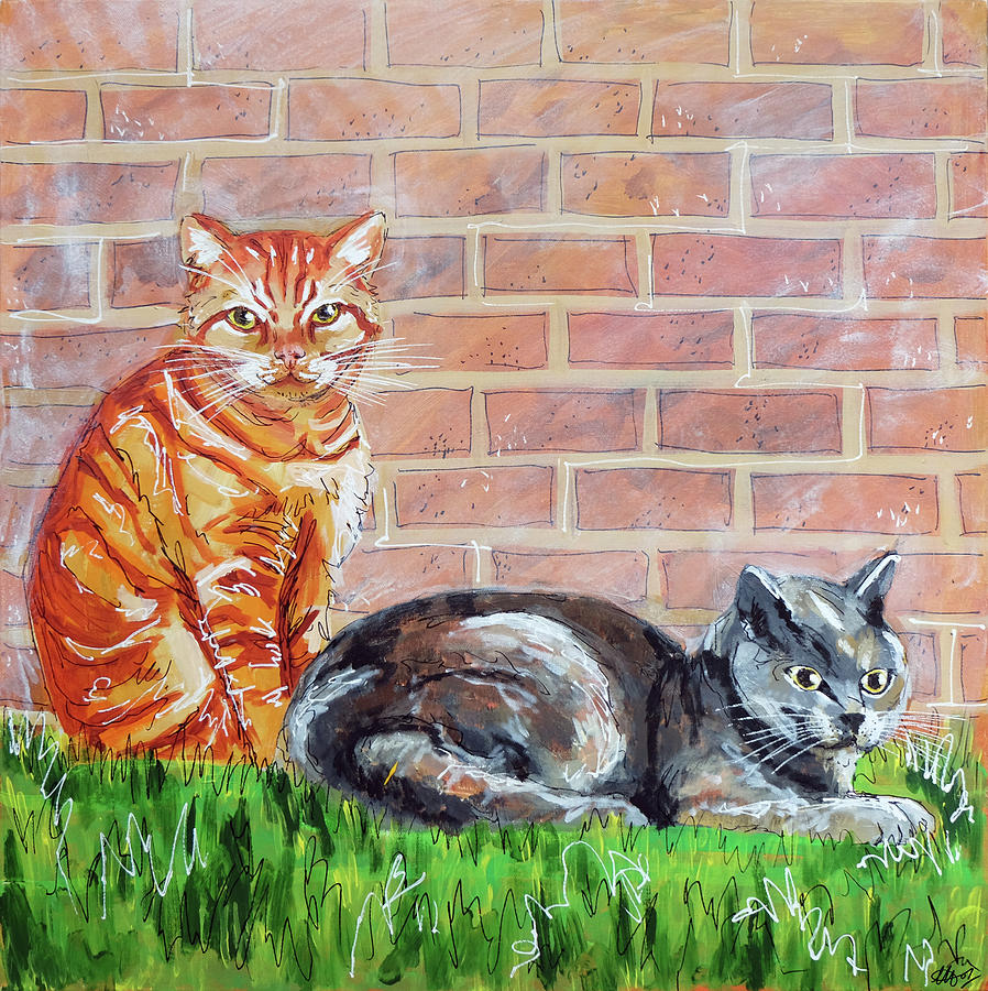 Roger and Harri Painting by Laura Hol Art