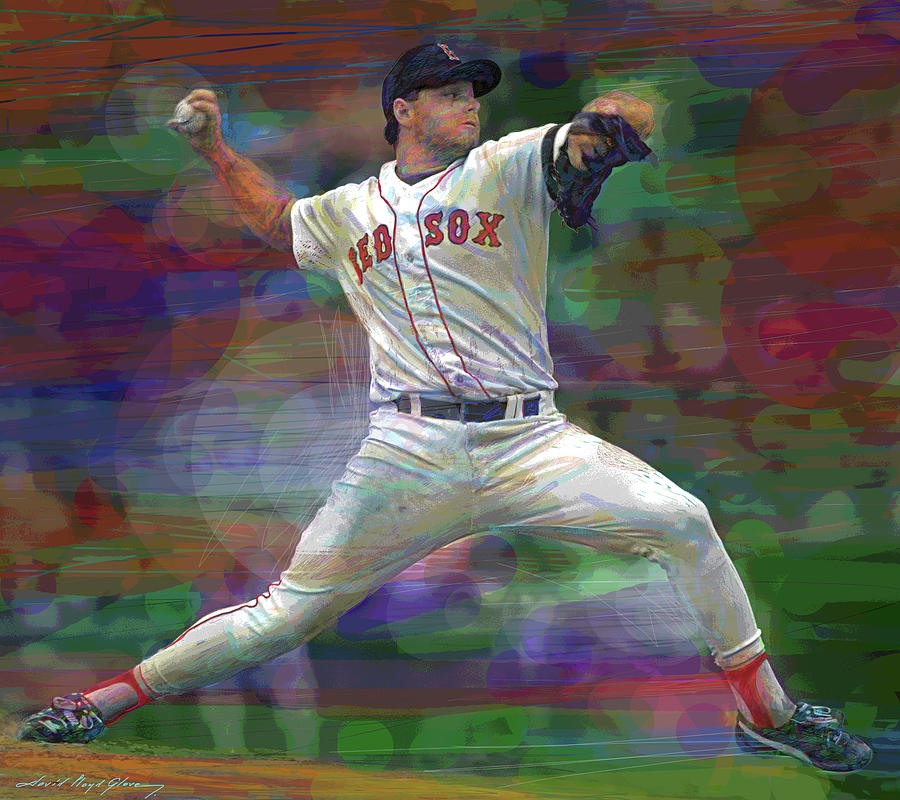 Roger Clemens The Rocket Painting by David Lloyd Glover