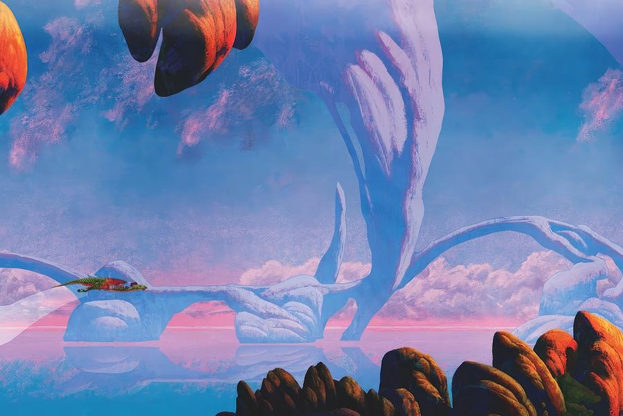Album Cover Painting - Roger Dean by Bazoka Ronbo