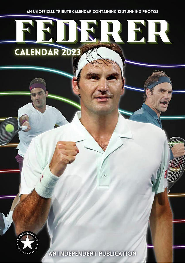 Roger Federer Calender 2023 Photograph by Eugene Jones - Fine Art America