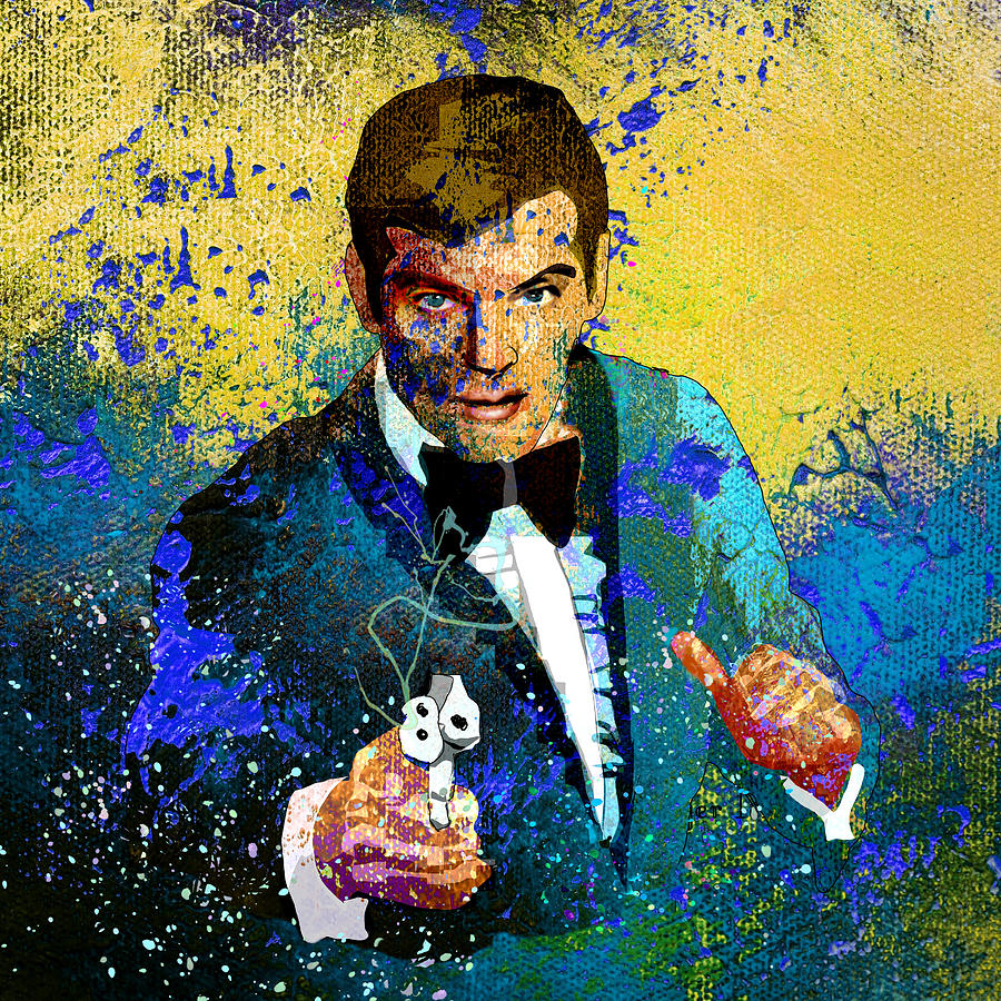 Roger Moore Dream Painting by Miki De Goodaboom