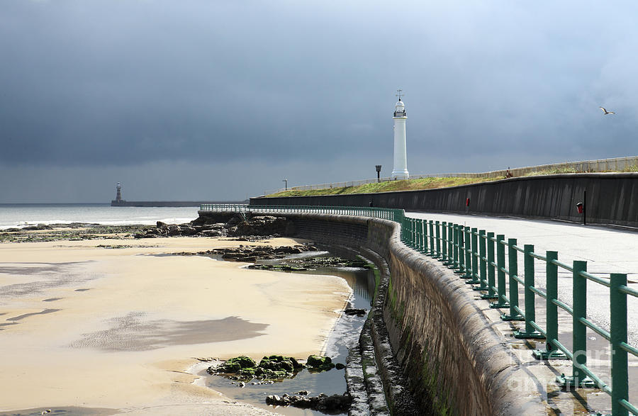 Roker after storm Photograph by Bryan Attewell