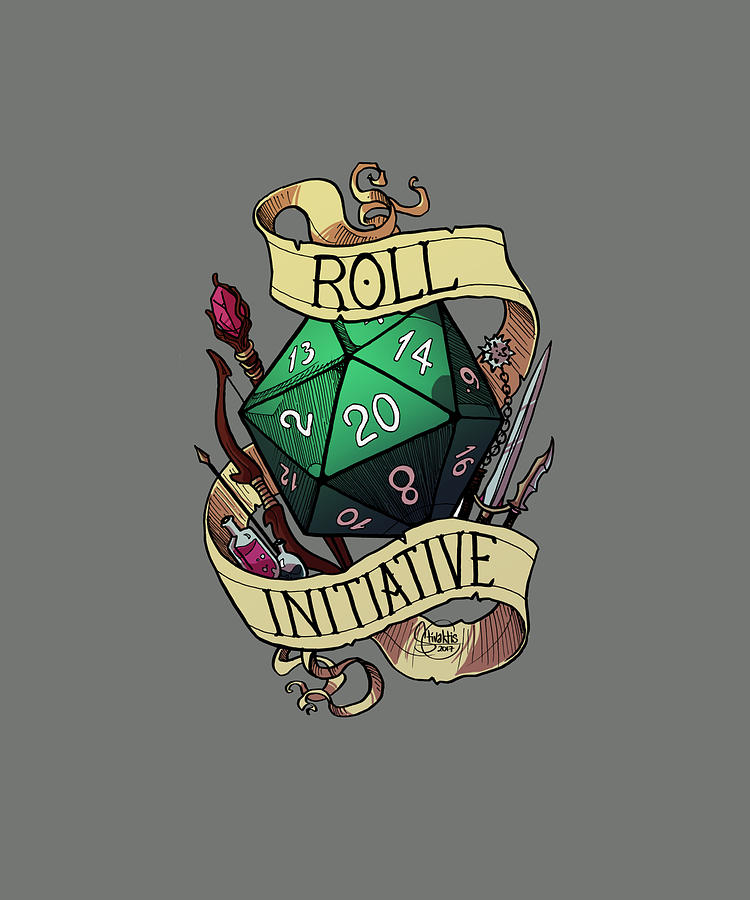 Roll Initiative Classic TShirt aesthetic Painting by Steve Palmer ...