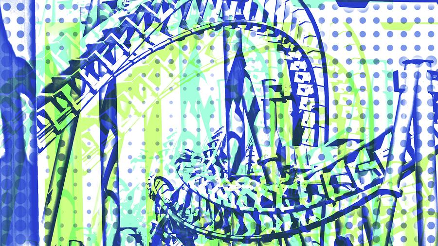 Roller Coaster Flip Out Digital Art by Gnu Attitude - Fine Art America