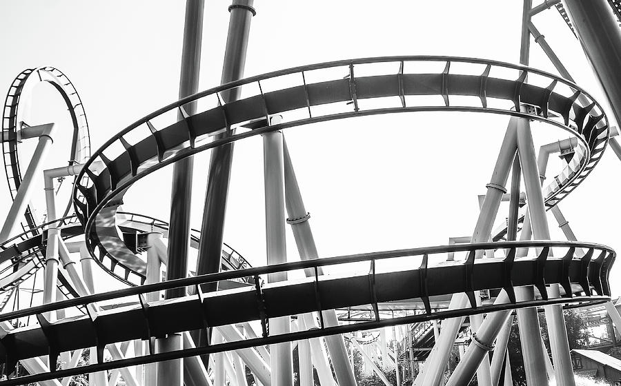 Roller Coaster Rail Photograph by Hyuntae Kim