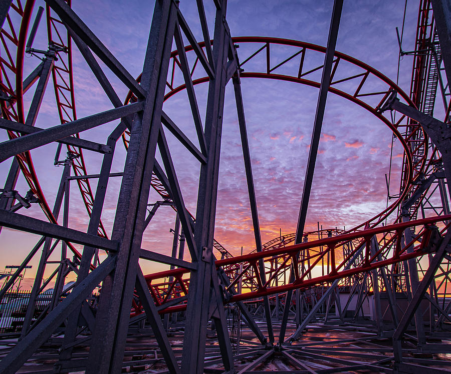 Roller Coaster Sunrise Photograph by Gregory Szymbor - Pixels