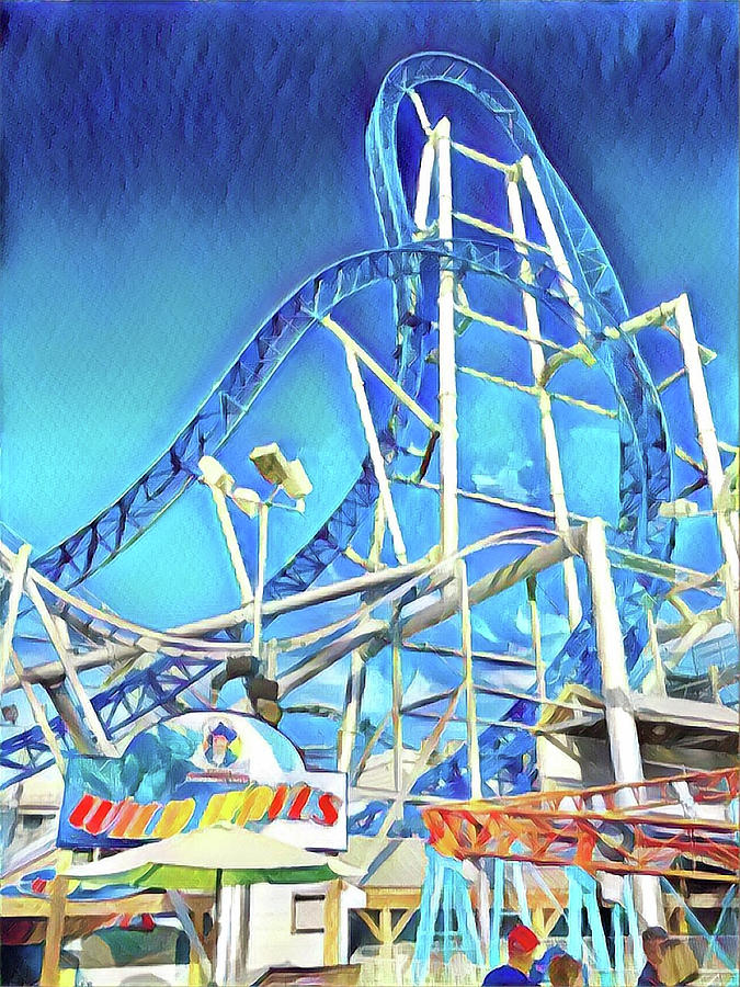 Roller Coaster Digital Art