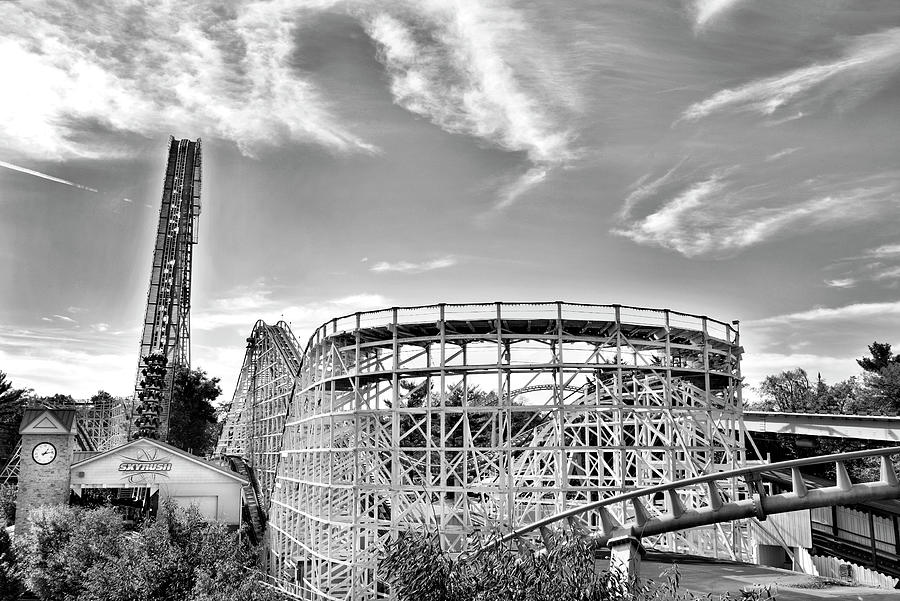 Roller Coasters at Hershey Park Photograph by Brendan Reals | Fine Art ...