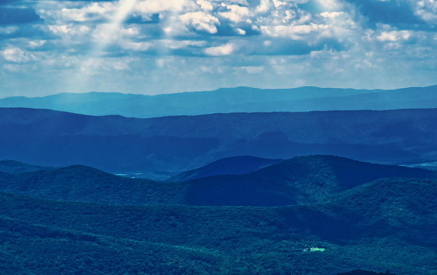 Rolling Blue Mountains Photograph by Judy Cuddehe