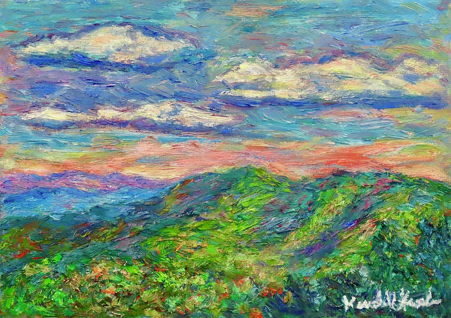 Rolling Color on The Blue Ridge Painting by Kendall Kessler