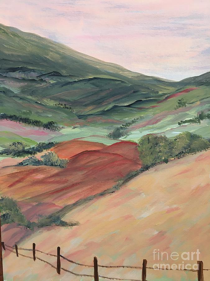 Rolling Hills Painting by Debora Sanders