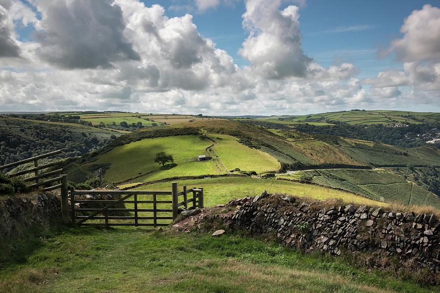 Rolling Hills, Exmoor, England Photograph by Sarah Howard