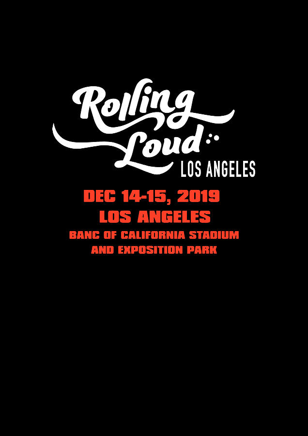 Rolling Lound Los Angeles Fest BACK Digital Art by Fikrizain Izain - Pixels