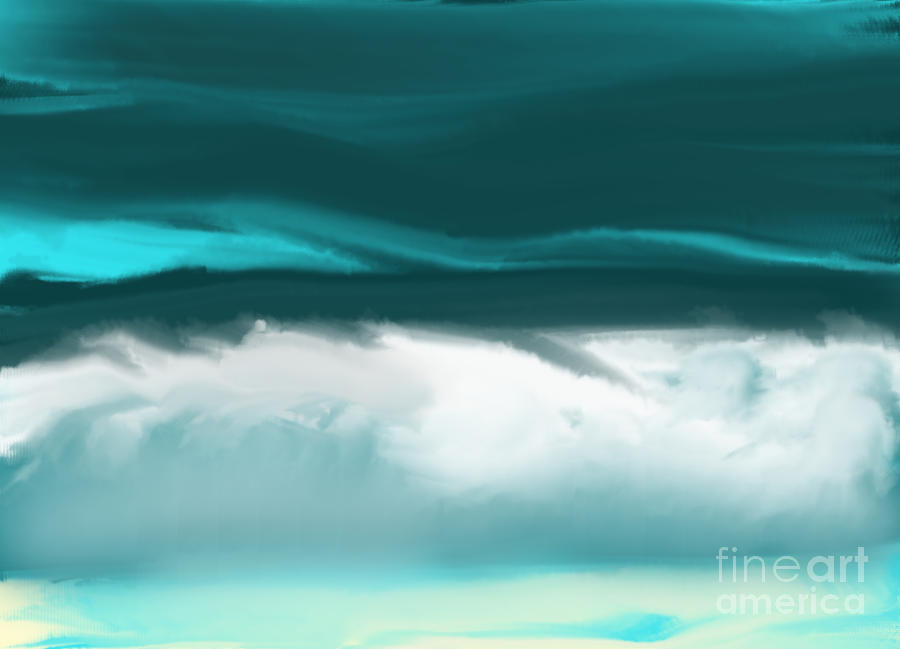 Rolling Ocean Drawing by Tammi Wilcox - Fine Art America