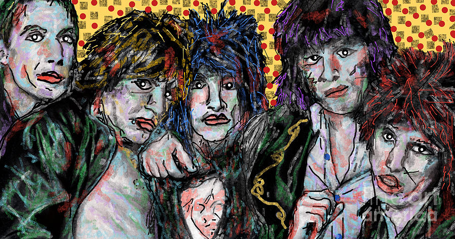 Rolling Stones Digital Art by Bradley Boug
