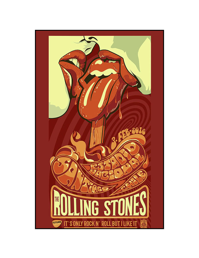 Rolling Stones Concert Poster It's Only Rock N Roll Photograph by